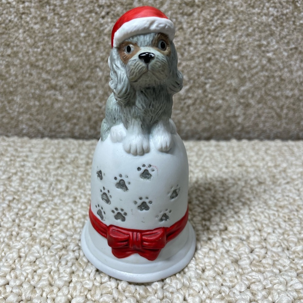 Ceramic cocker spaniel bell